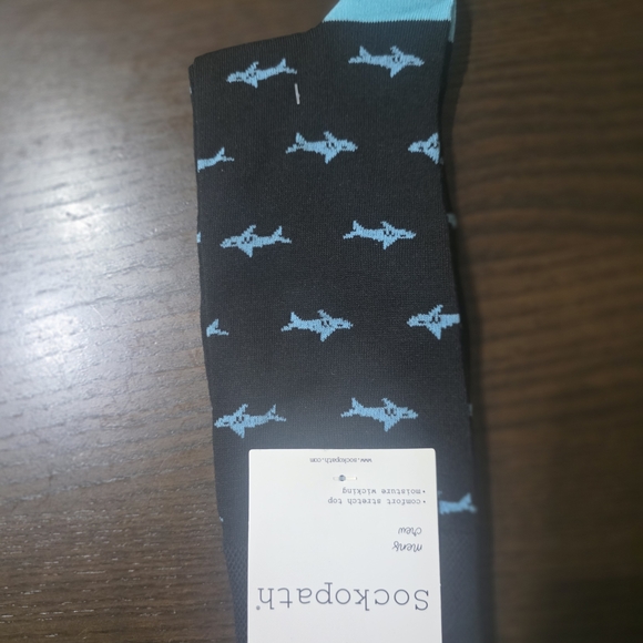 Men's Blue and Black Dress Socks - Picture 2 of 5